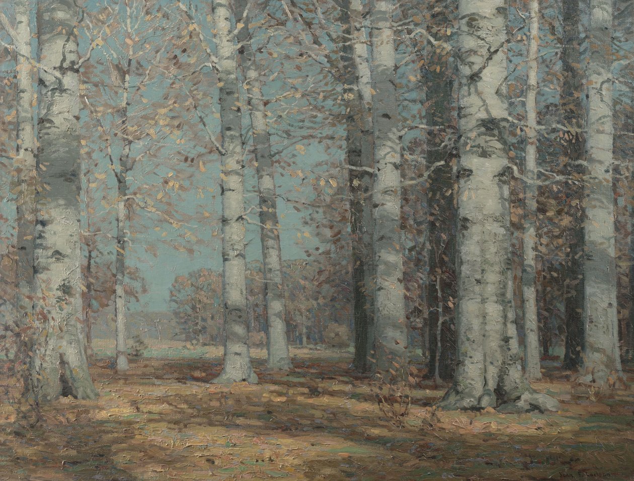 Podzimní buky, cca 1908-1915 (olej na plátně) od John Fabian Carlson