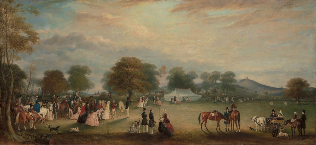Setkání lukostřelby v Bradgate Park, Leicestershire od John Ferneley