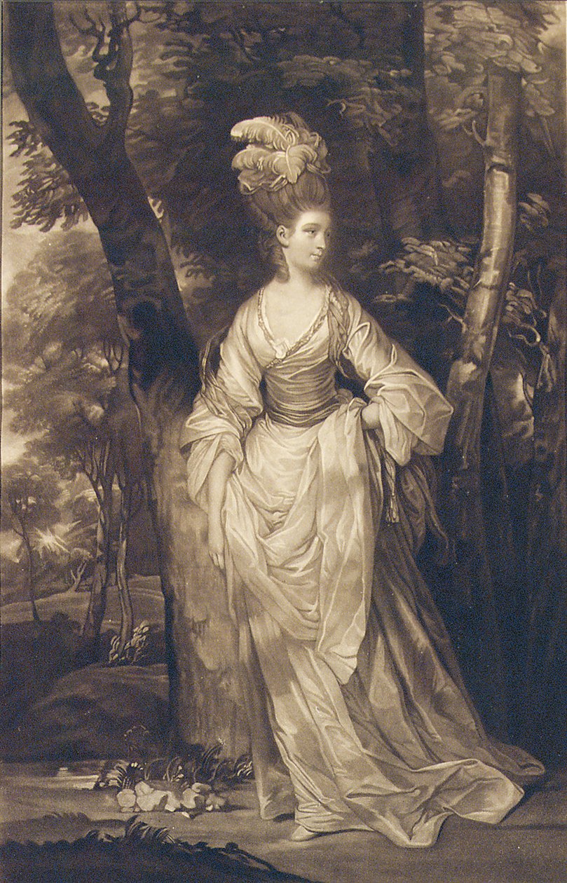Alžběta, vévodkyně z Hamiltonu, Brandon a Argyll, po C. Readovi, 1770 od John Finlayson