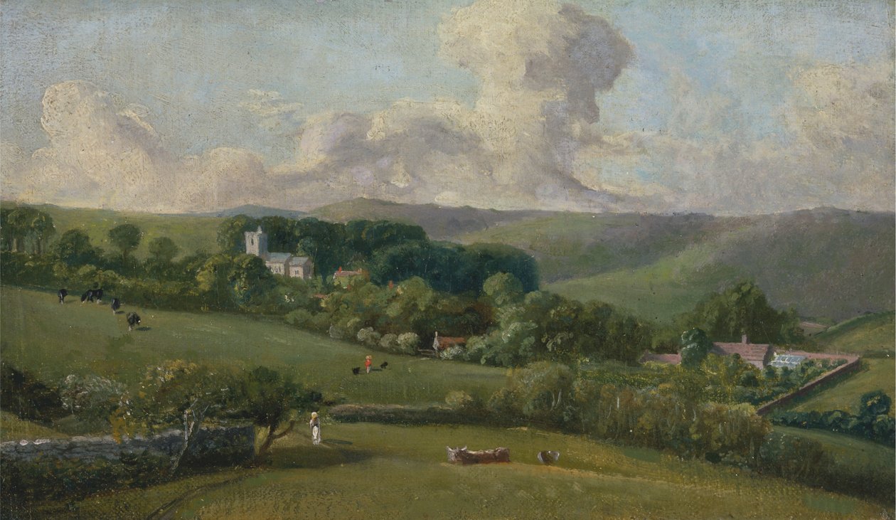 Osmington: Pohled na vesnici od John Fisher