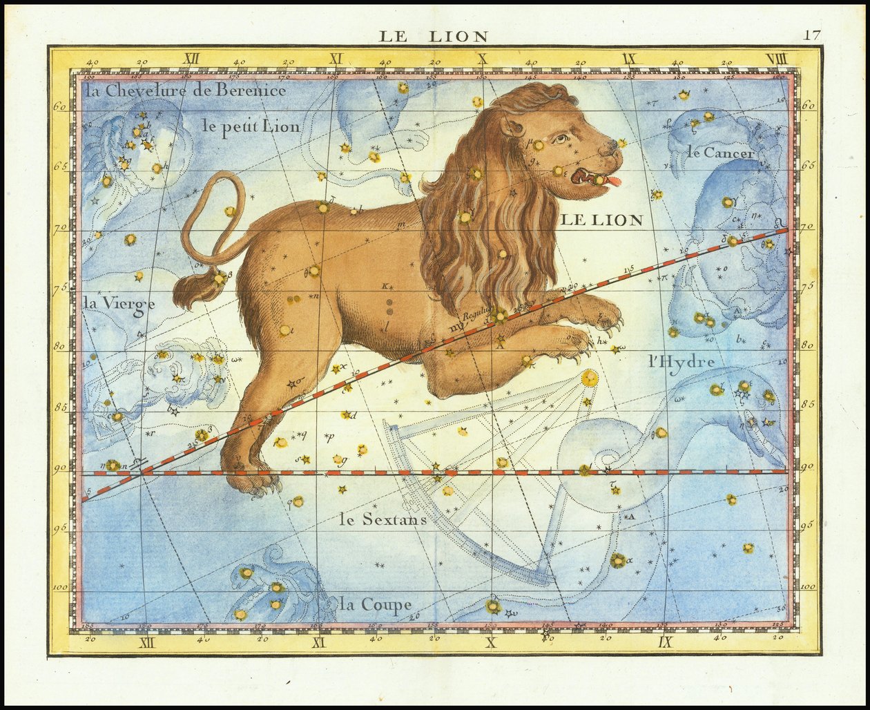 1776 - John Flamsteed - Le Lion (Leo) od John Flamsteed