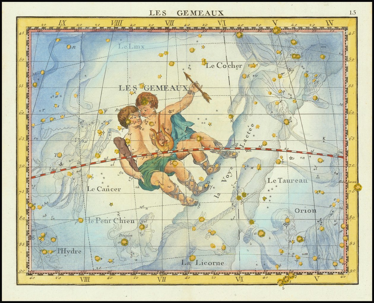 1776 - John Flamsteed - Les Gemeaux (Gemini) od John Flamsteed