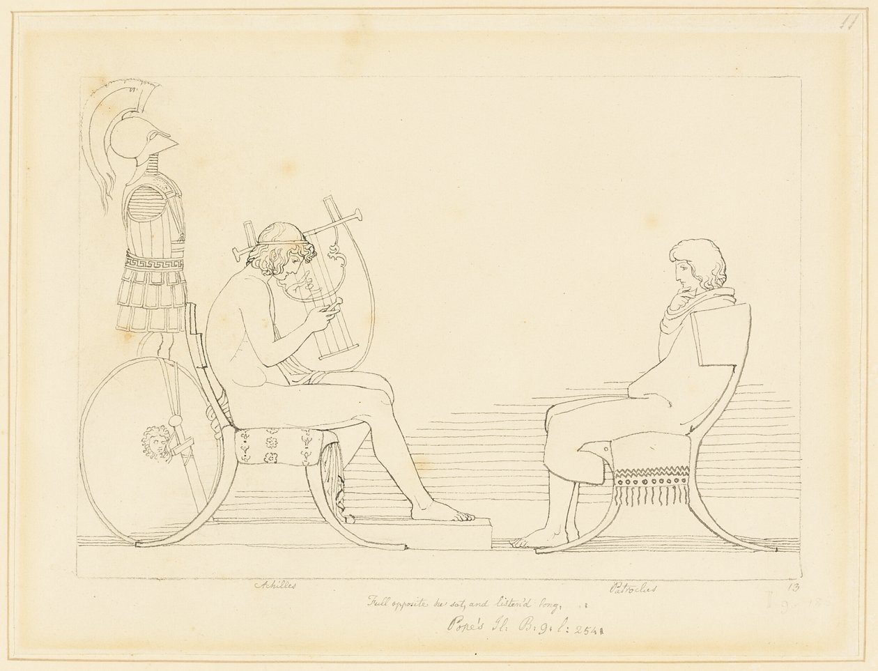 Achilles a Patroklos od John Flaxman
