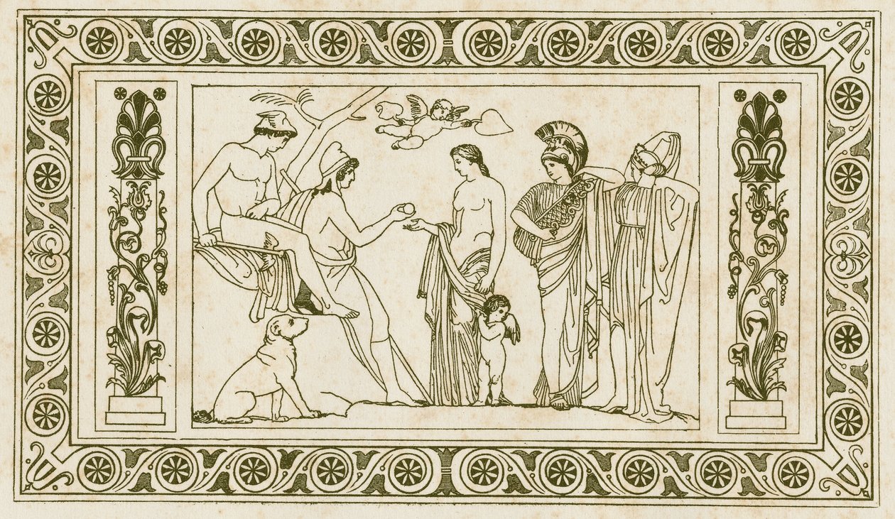 Pařížský soud (ilustrace) od John Flaxman
