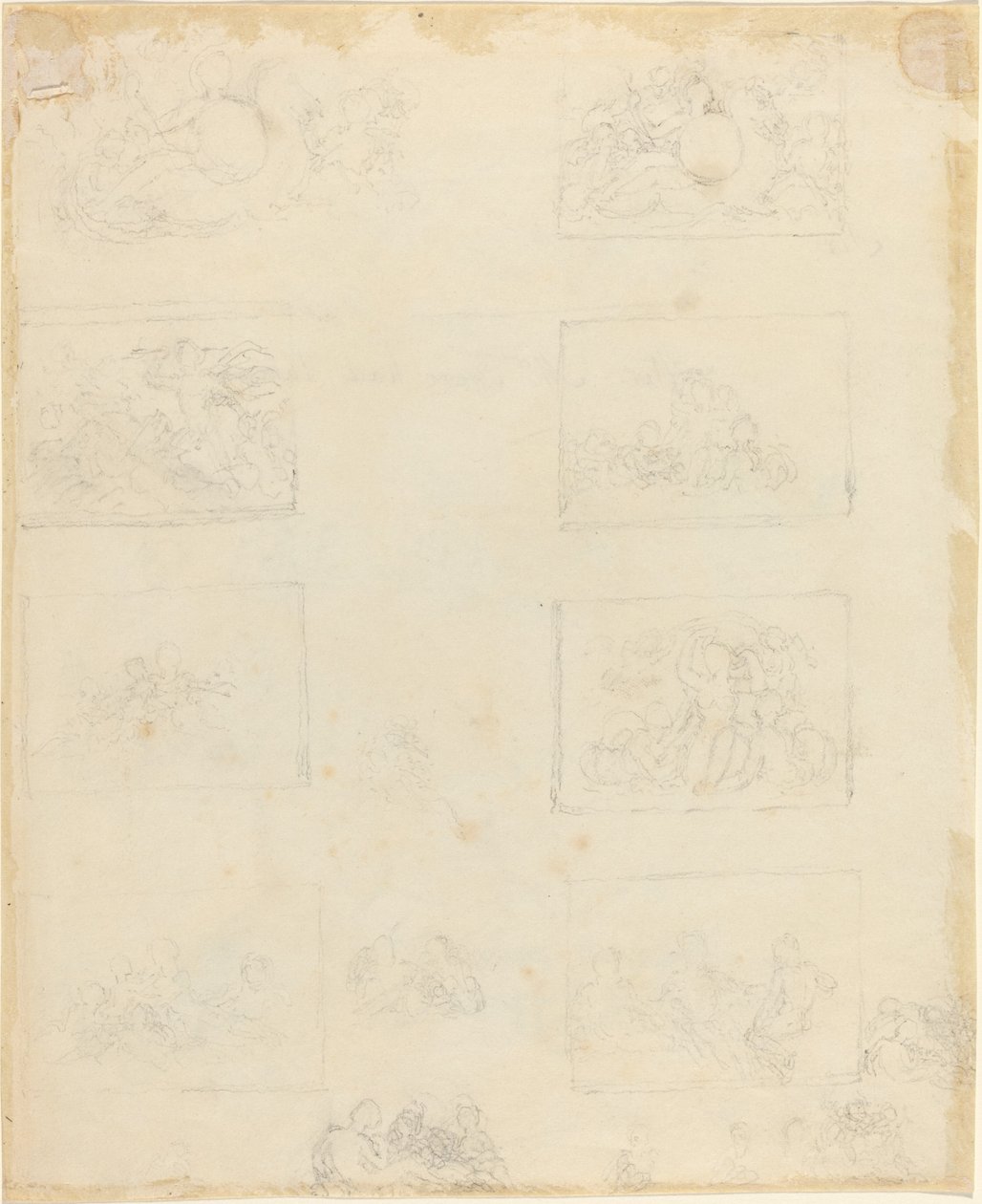 Studijní list [recto and verse] od John Flaxman