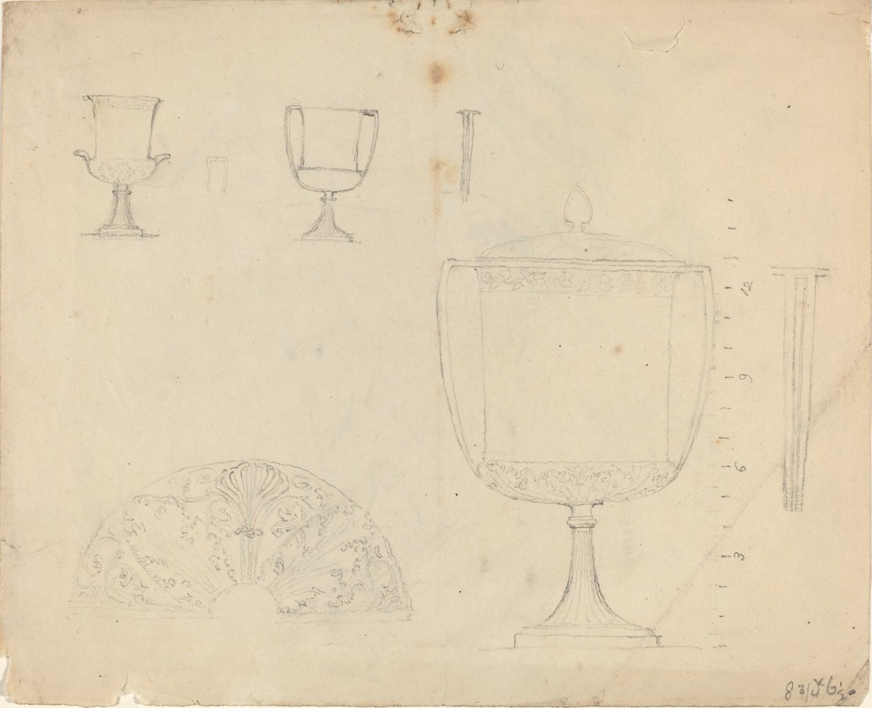 Studijní list [recto and verse] od John Flaxman