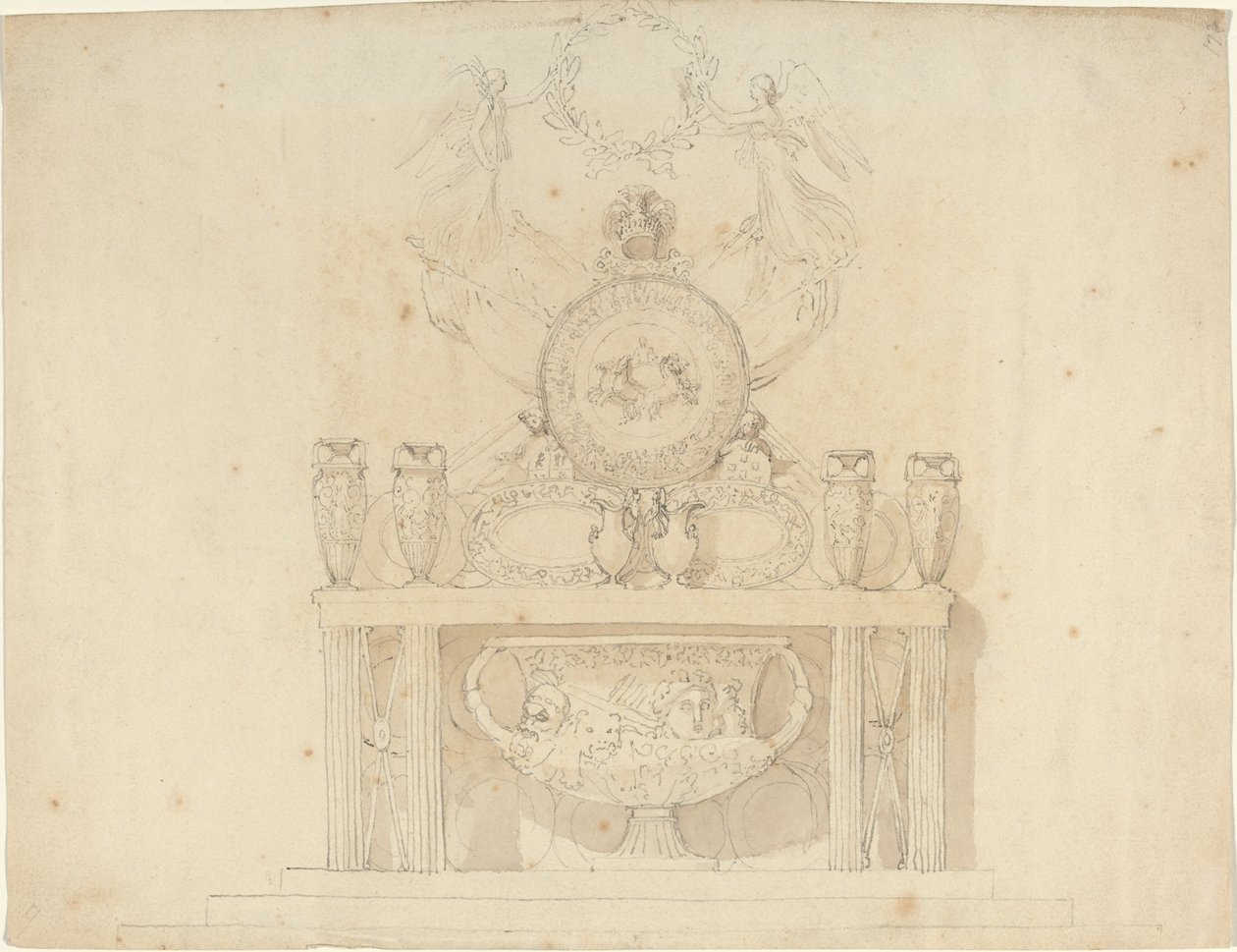 Studie pro výzdobu Buckinghamského paláce od John Flaxman