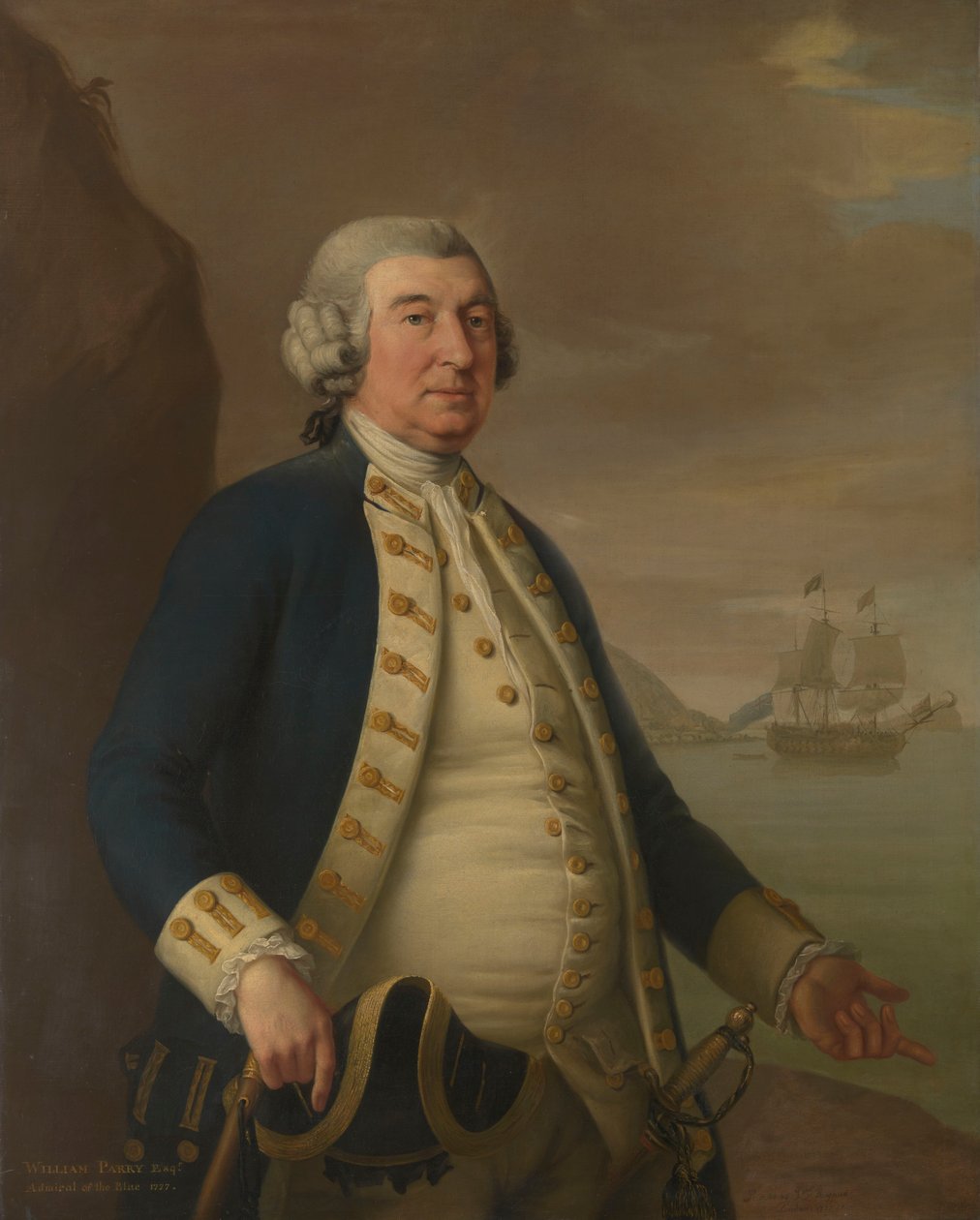 Admirál William Parry (1705-1779) od John Francis Rigaud