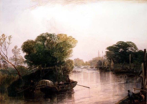 Temže v Kew (akvarel) od John Francis Salmon
