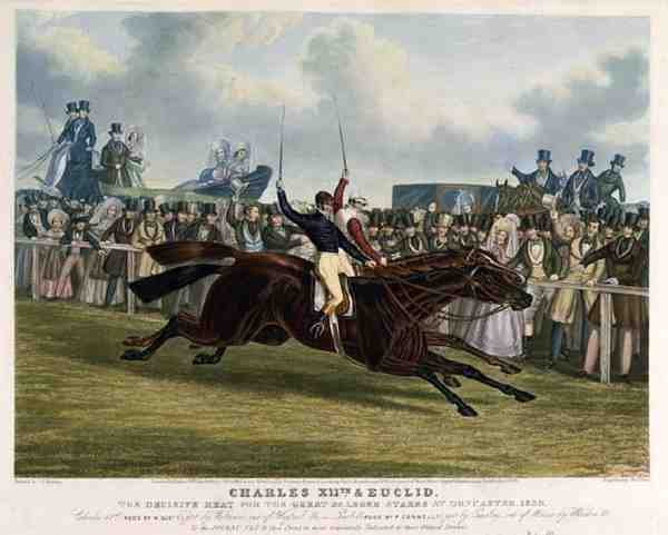 „Karel XII“ a „Euclid“, Rozhodující žár pro velký St. Leger Stakes v Doncasteru od John Frederick Herring Snr