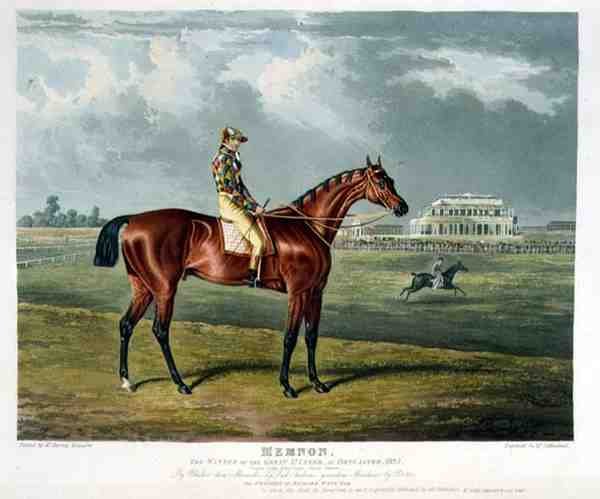 Memnon, vítěz dostihu Great St. Leger v Doncasteru od John Frederick Herring Snr