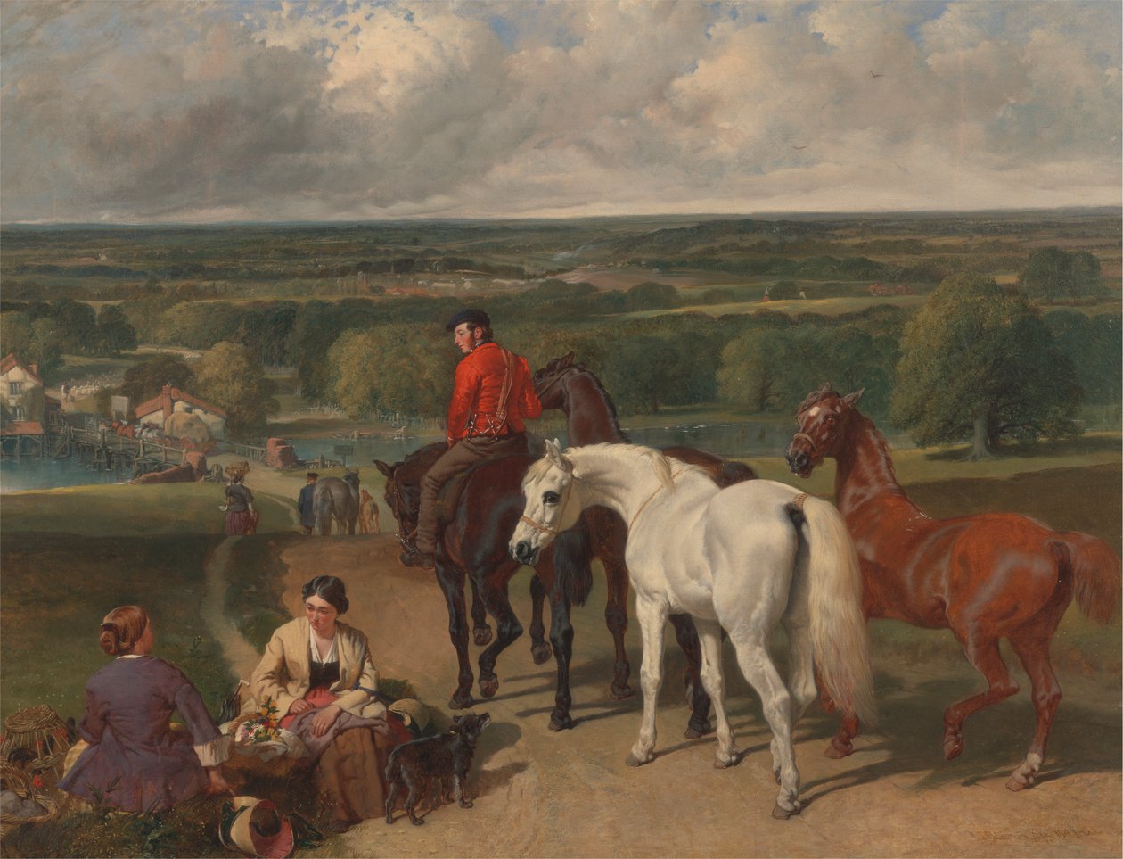 Cvičení královských koní od John Frederick Herring