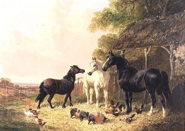 Hospodářský dvůr od John Frederick Herring Jnr