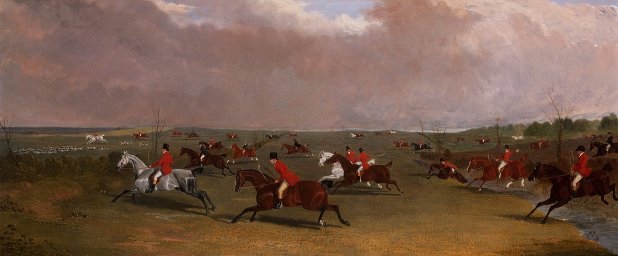 A Hunt in Full Cry (olej na plátně) od John Frederick Herring Senior