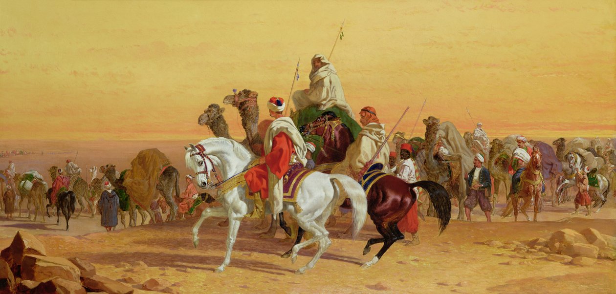 Arabská karavana od John Frederick Herring Senior