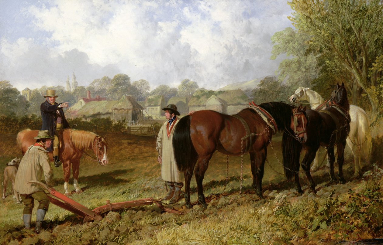 Ráno: Příprava na pluh, 1848 od John Frederick Herring Senior