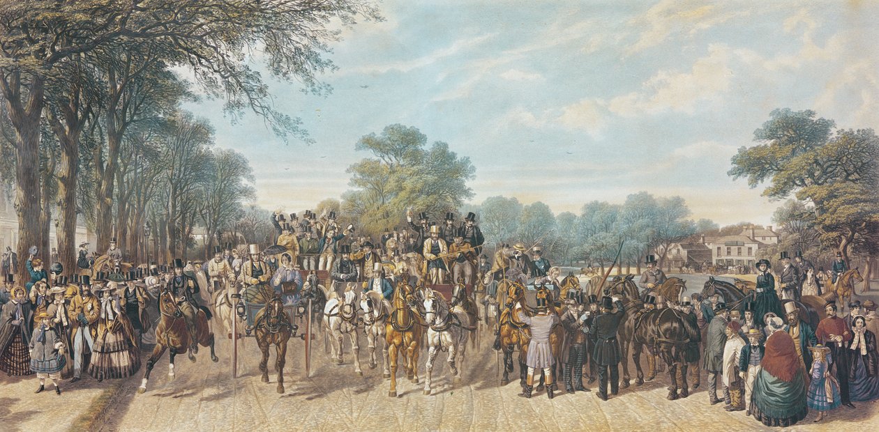 Návrat z Derby, 1862 od John Frederick Herring Senior