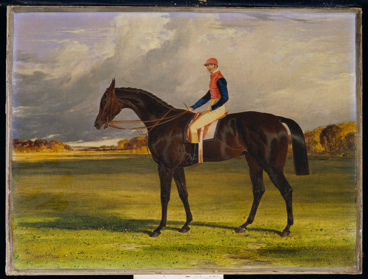Filly „Industry“ hraběte z Chesterfieldu s W. Scottem Upem, v krajině, 1838 od John Frederick Herring Senior