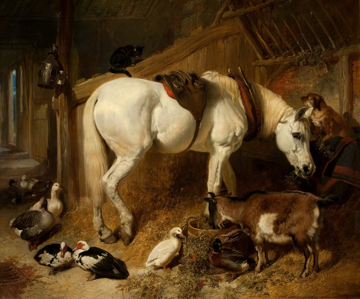 Polední jídlo, 1850 od John Frederick Herring Senior