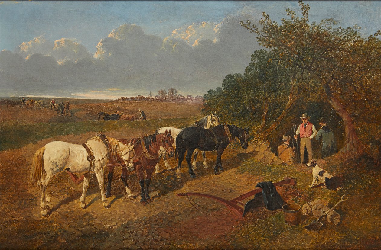 Odpočinek týmu (olej na plátně) od John Frederick Jr. Herring
