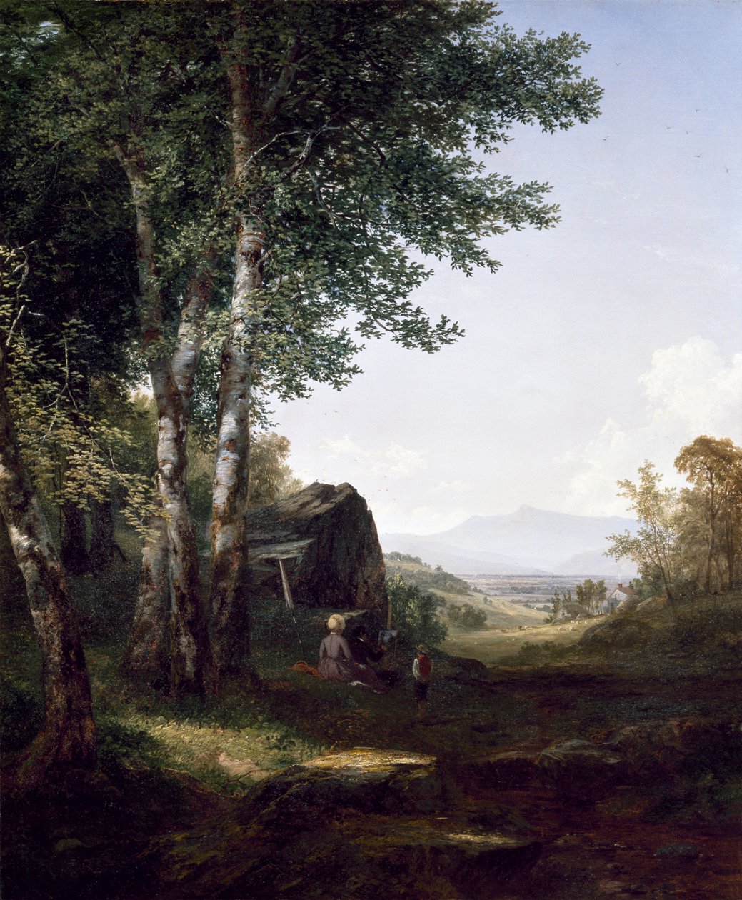 Pohled na Mansfield Mountain, 1849 od John Frederick Kensett