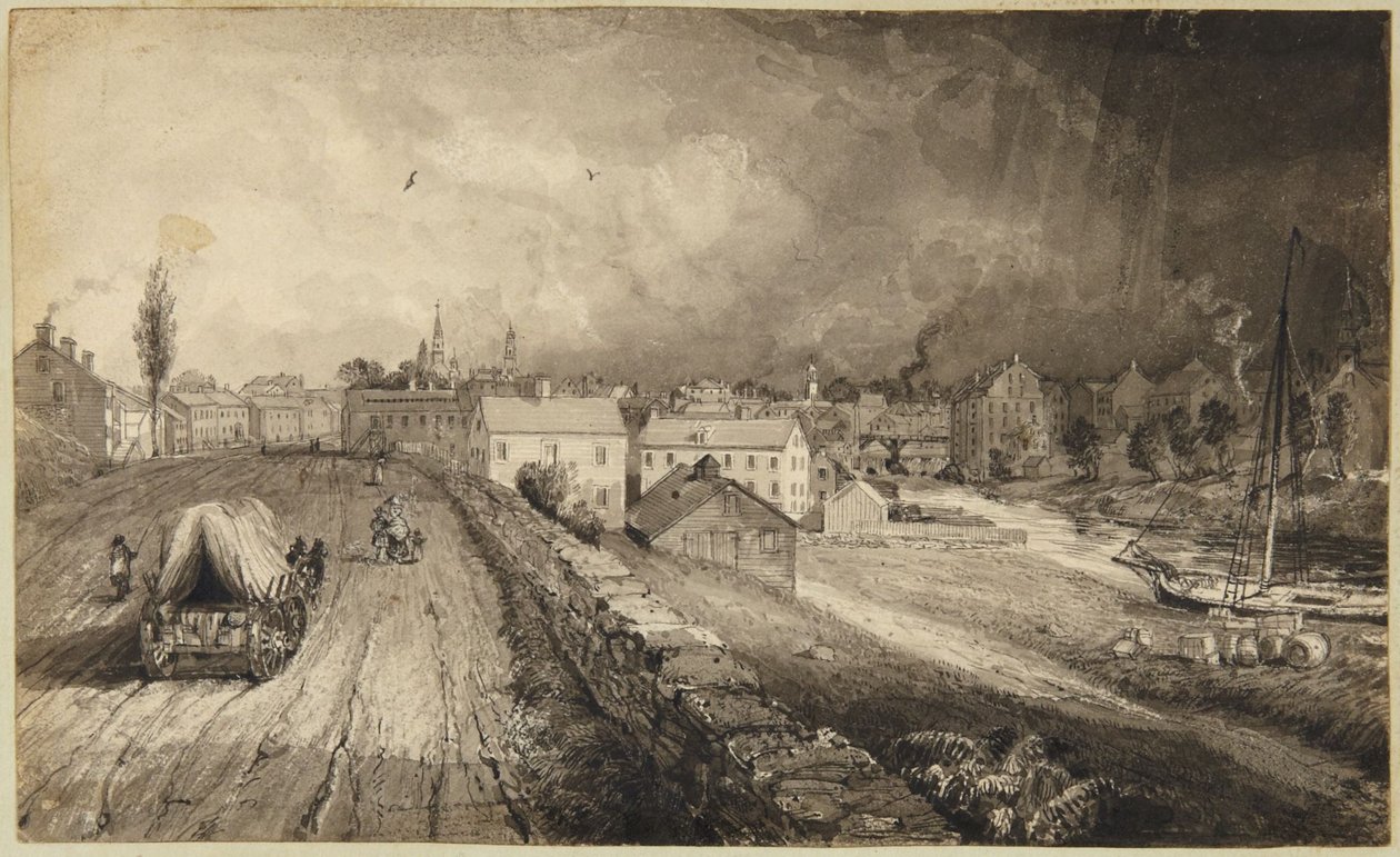 Průmyslové město v Connecticutu od John Frederick Kensett