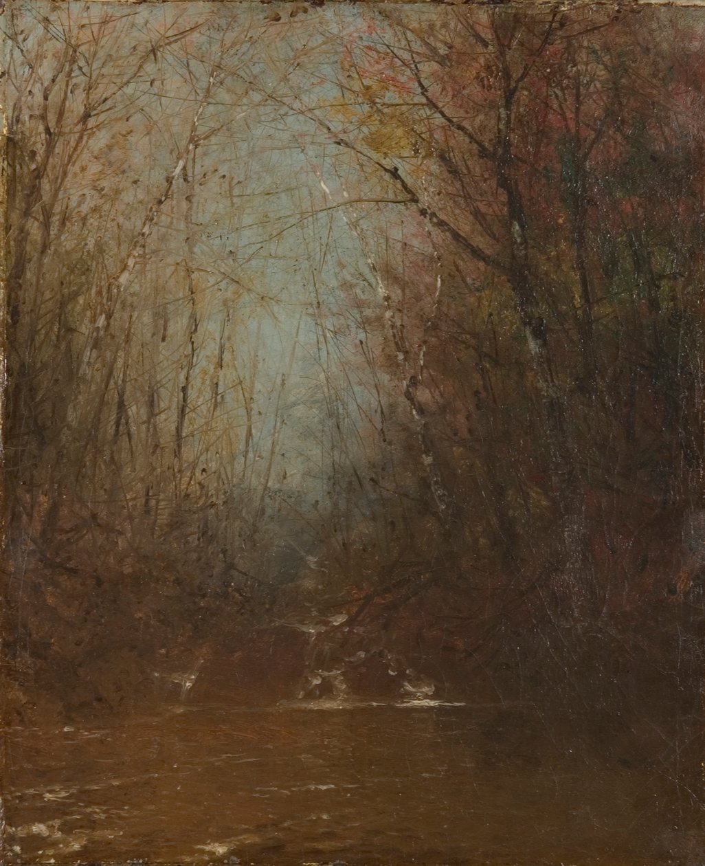 Forest Interior s Stream, ca. 1860-1870. od John Frederick Kensett
