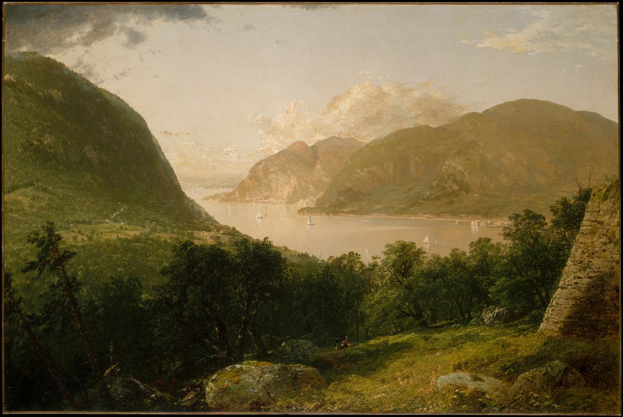Scéna z řeky Hudson od John Frederick Kensett