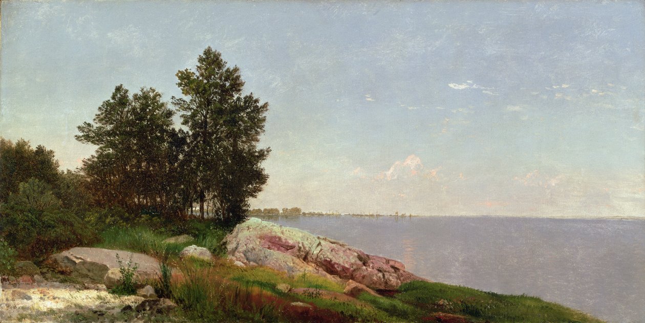 Long Island Sound v Darien od John Frederick Kensett