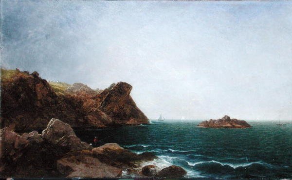 Nahant Rock a mořské pobřeží od John Frederick Kensett
