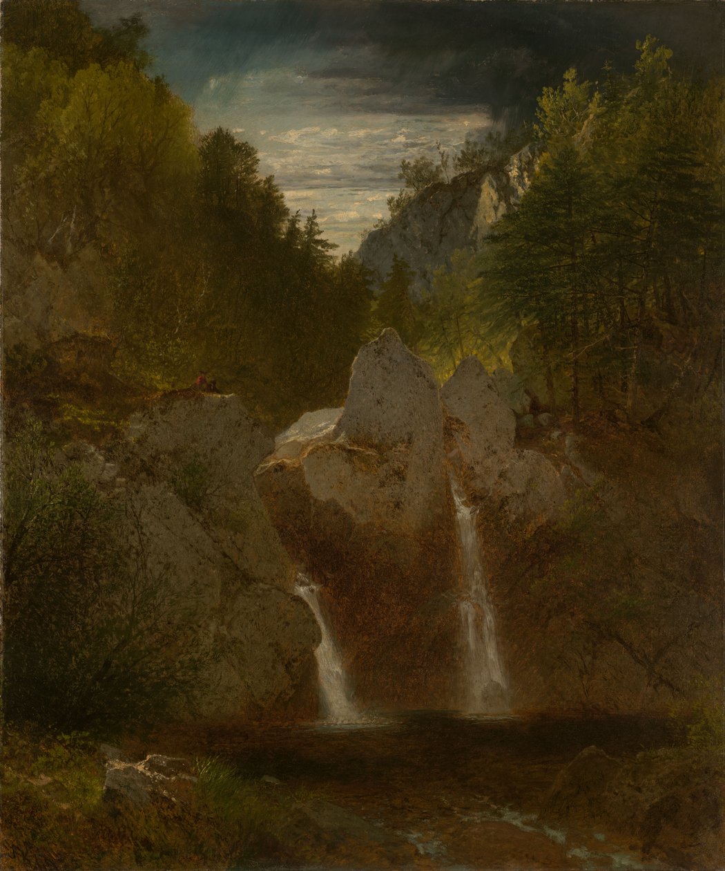 Rocky Pool, vodopády Bash Bish od John Frederick Kensett