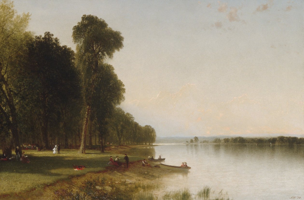 Letní den na jezeře Conesus, 1870 od John Frederick Kensett