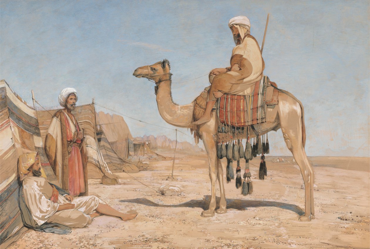 Beduínský tábor; nebo beduínští Arabové od John Frederick Lewis
