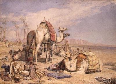 Zastavení v poušti od John Frederick Lewis
