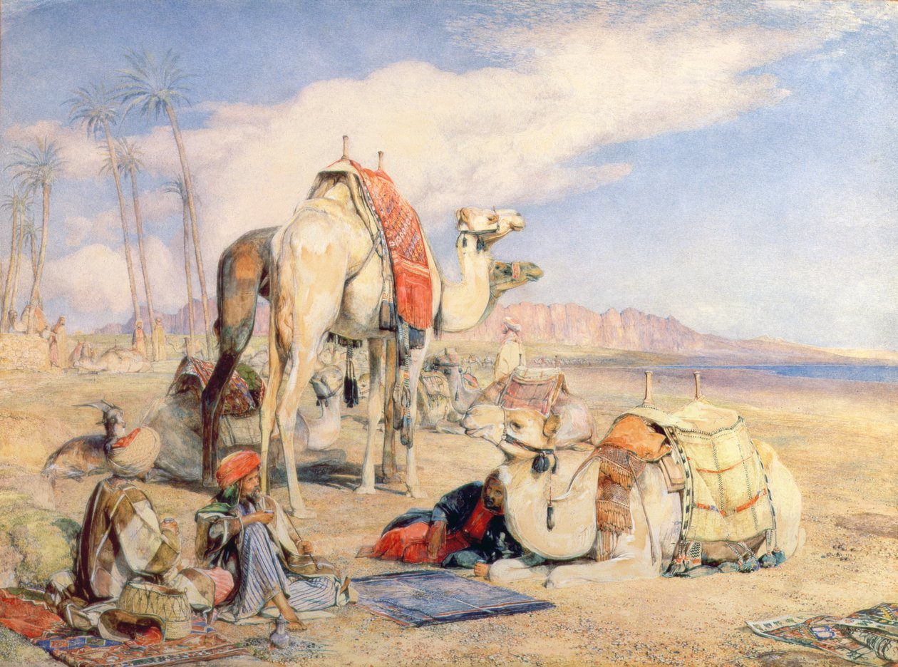Zastavení v poušti od John Frederick Lewis