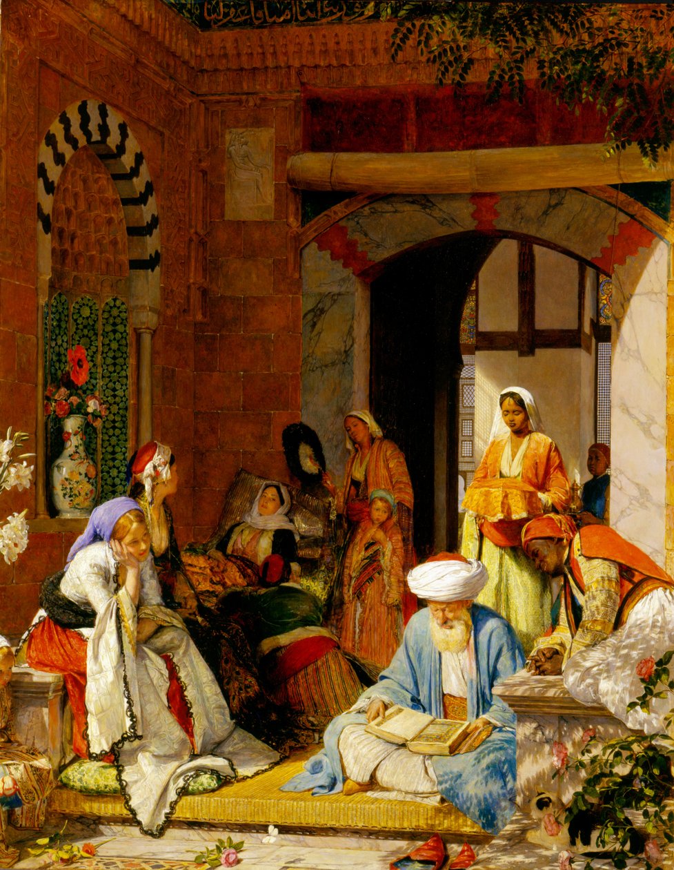 „A modlitba víry zachrání nemocné“ z Jakuba 5:15 (olej na panelu) od John Frederick Lewis
