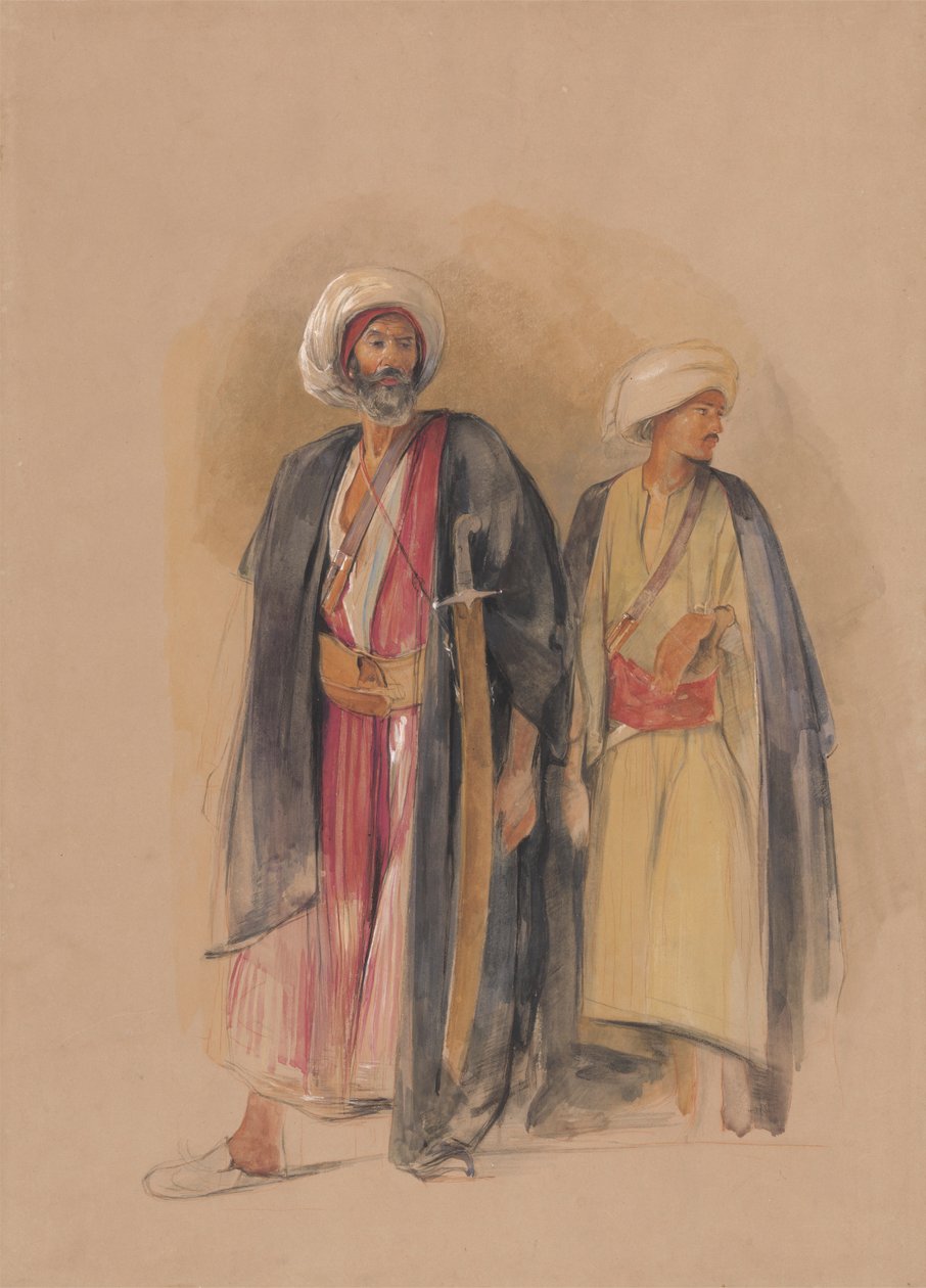 Šejk Husajn z Gebel Tor a jeho syn od John Frederick Lewis