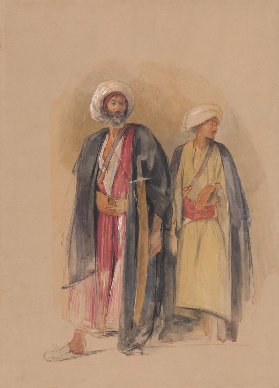 Šejk Husajn z Gebel Tor a jeho syn od John Frederick Lewis