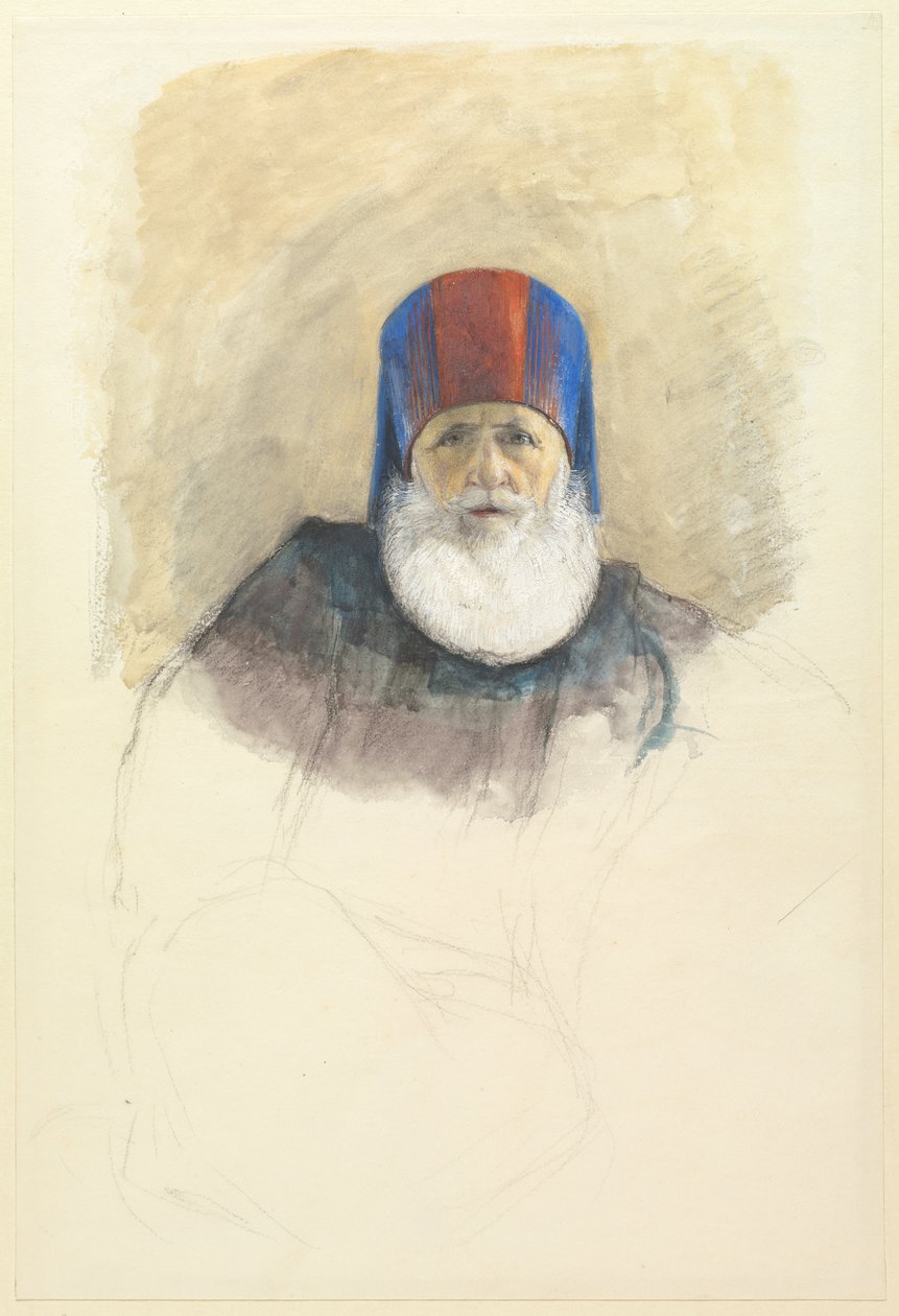 Studie pro Mehmet Ali Pasha, c. 1844. od John Frederick Lewis