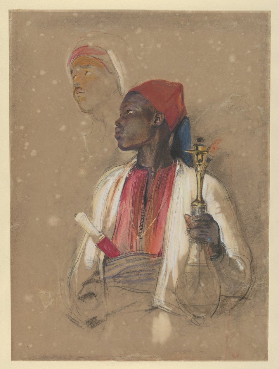 Studie k dílu „Nositel dýmky“ od John Frederick Lewis