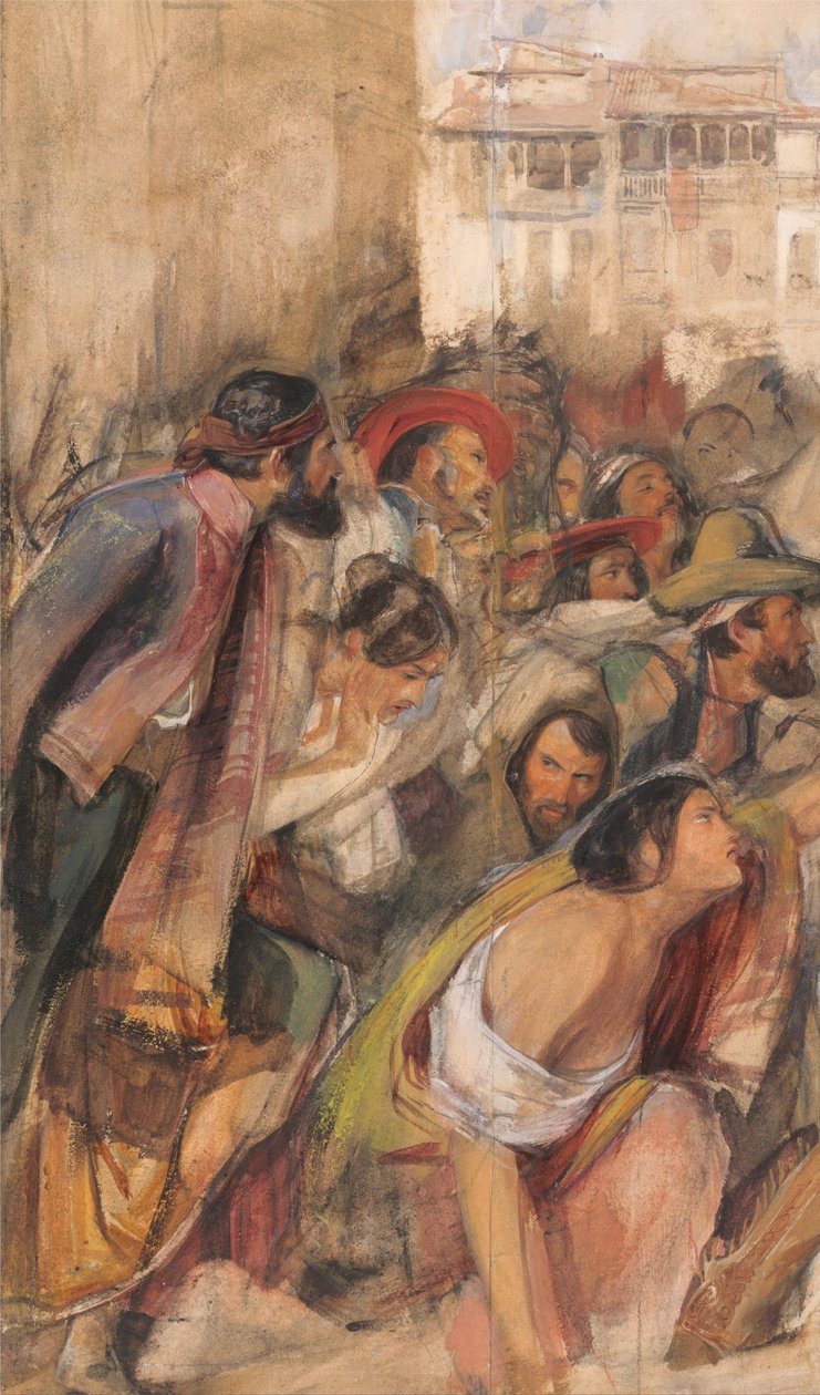 Studie k vyhlášení Dona Carlose od John Frederick Lewis