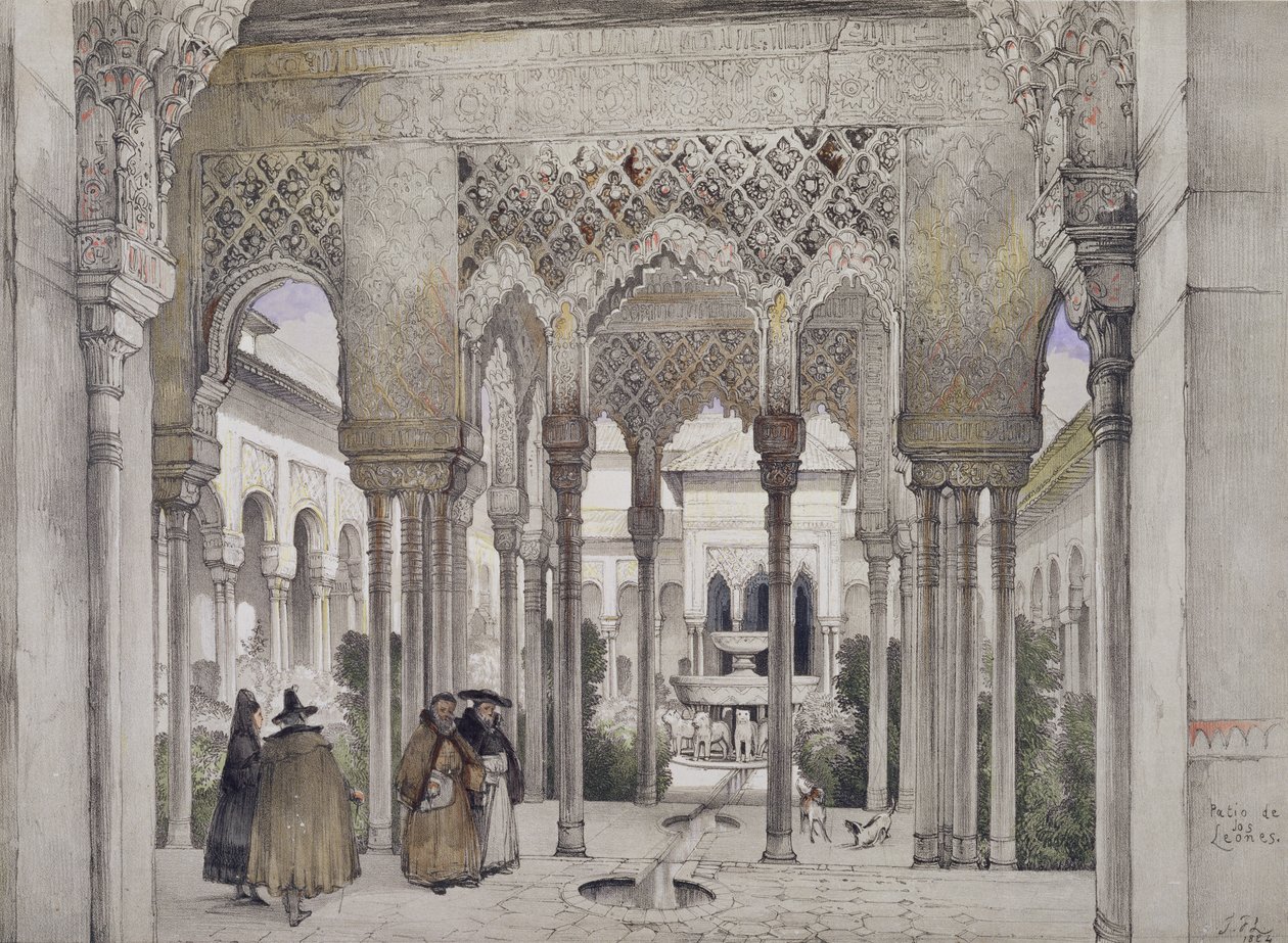 Dvůr lvů (Patio de los Leones), z 