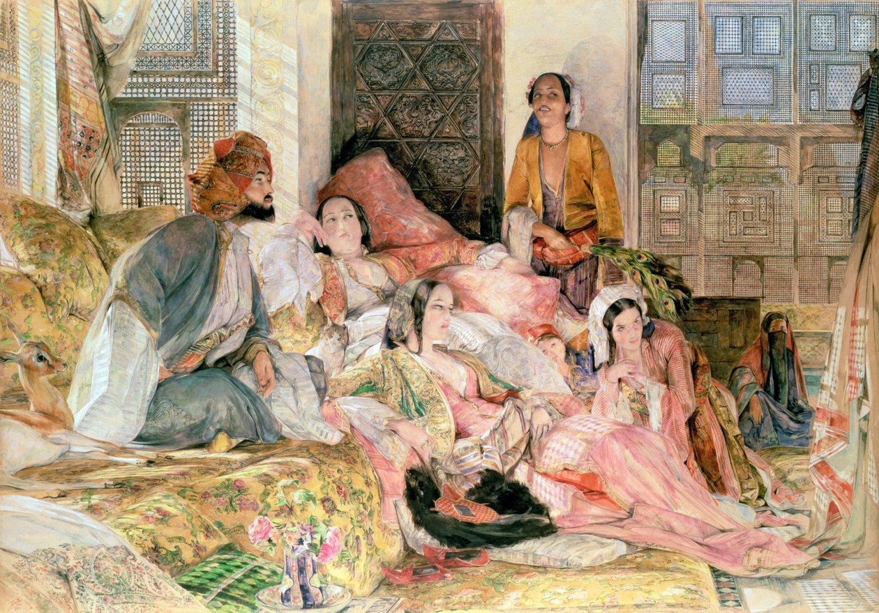 Harem, kolem roku 1850 od John Frederick Lewis