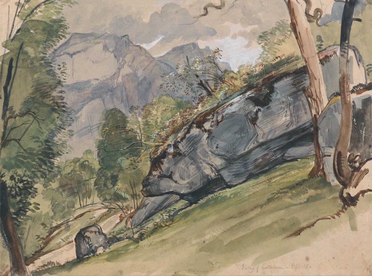 Údolí Lutscheuen od John Frederick Lewis