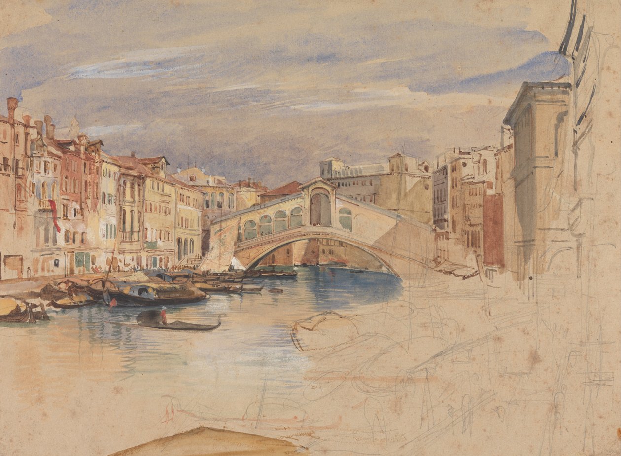 Benátky: Canal Grande a Rialto od John Frederick Lewis