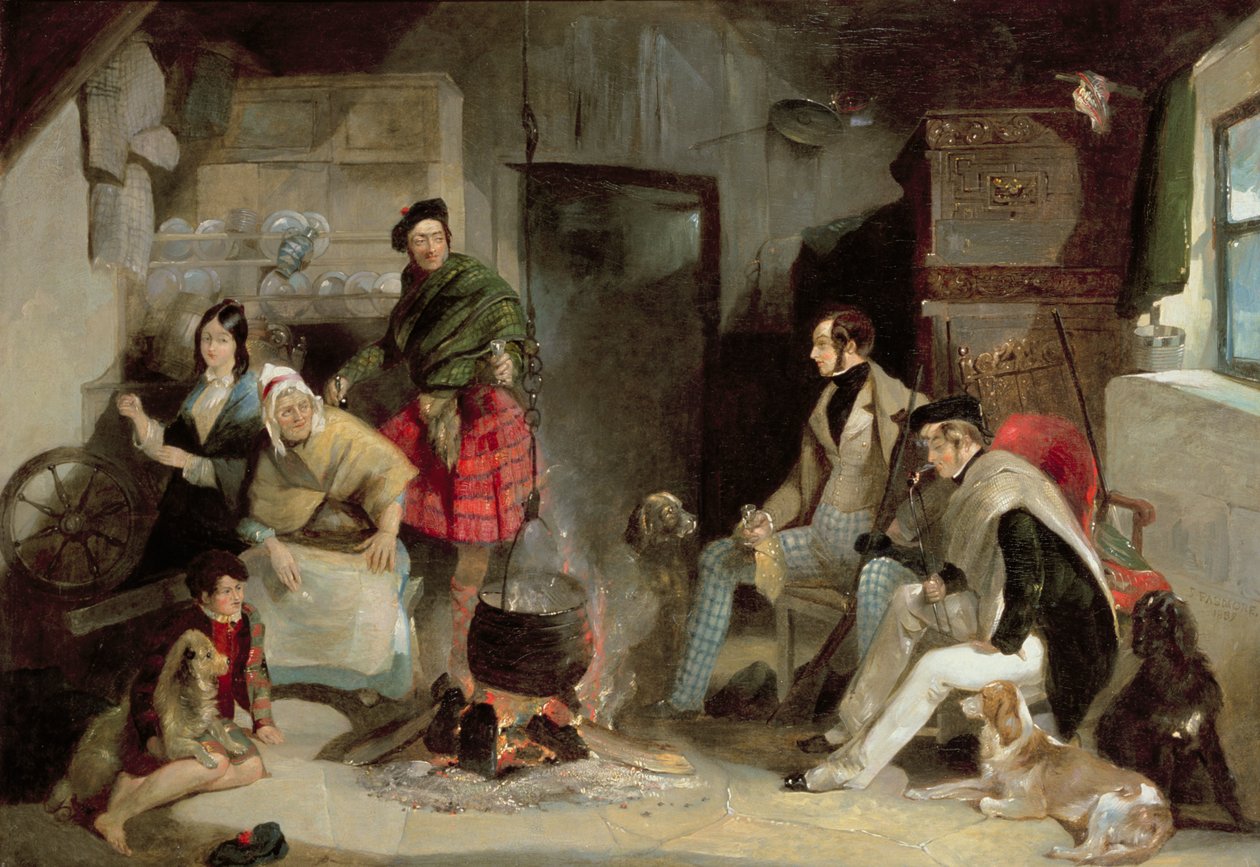Highland Interior, po Sir Edwin Landseer (1802-73) od John Frederick Pasmore