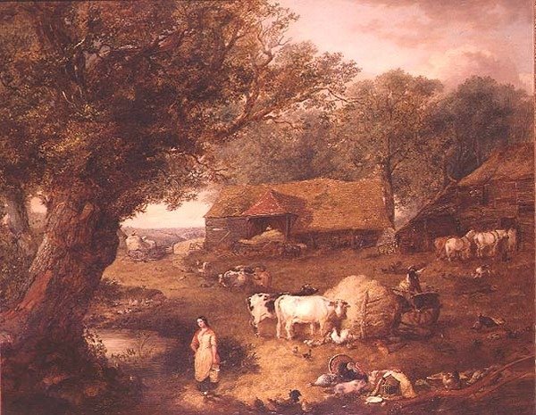 Hospodářský dvůr od John Frederick Pasmore