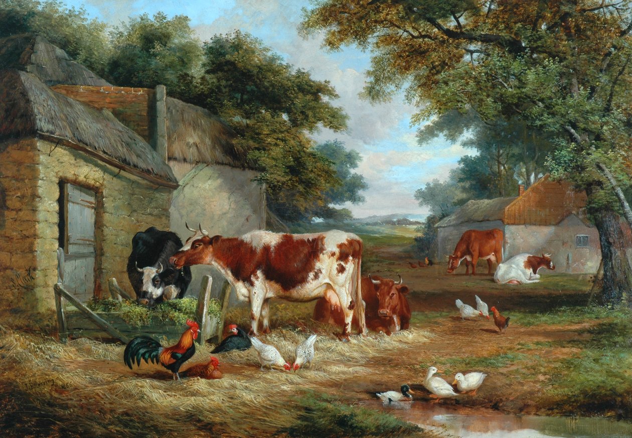 Hospodářský dvůr, 1856 od John Frederick Herring Senior