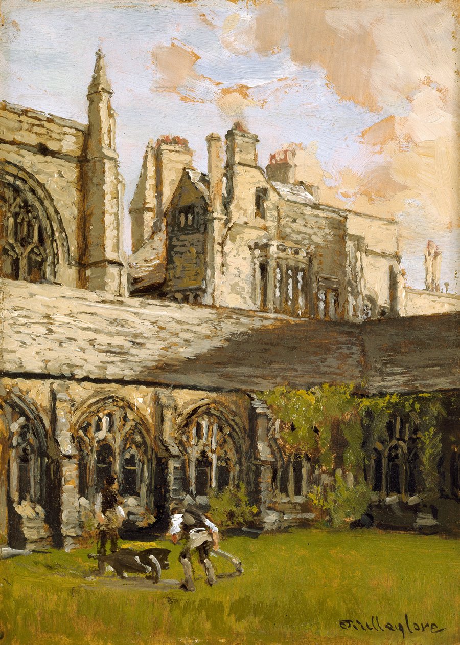 Kláštery na New College, Oxford, konec 19. století od John Fulleylove