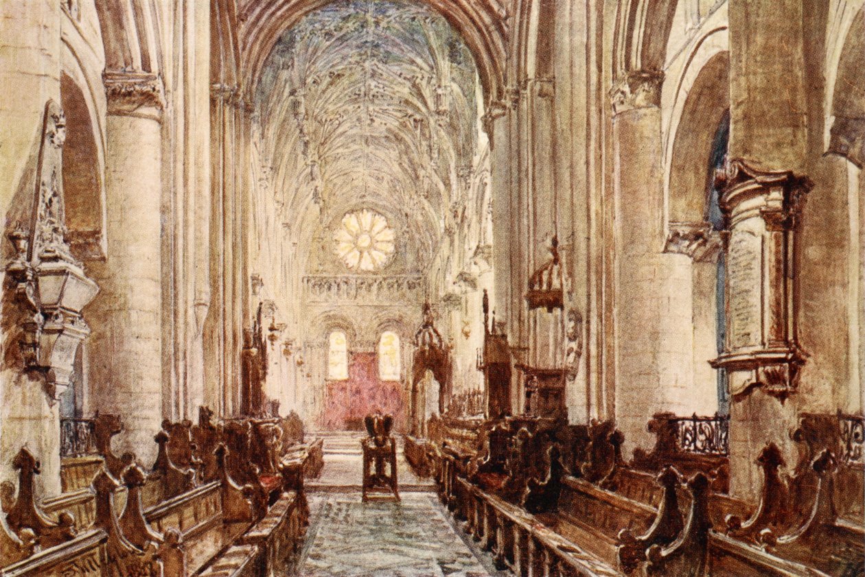 Interiér katedrály Christ Church, 1903 od John Fulleylove